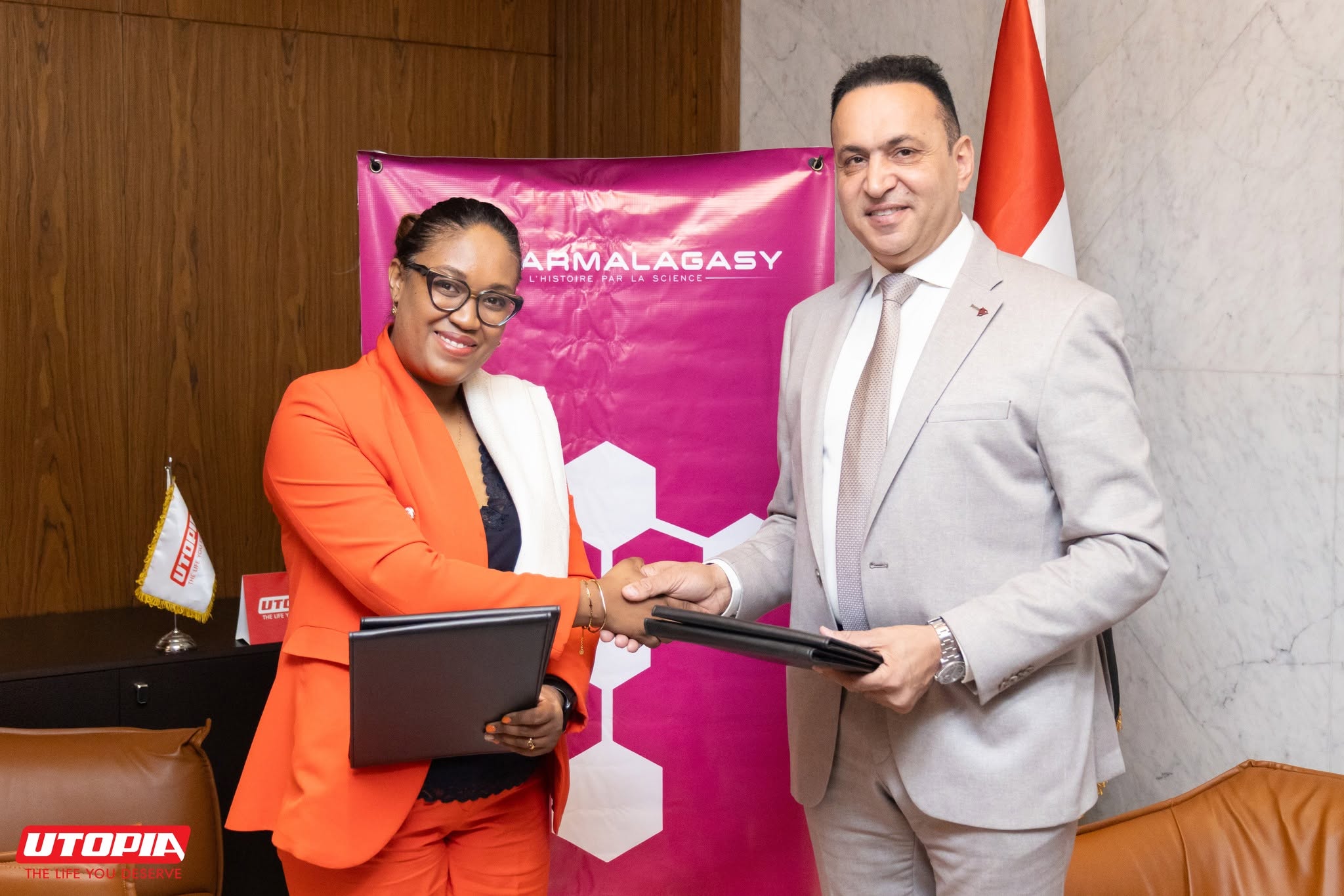 Strategic Memorandum of Understanding Signed Between Pharmalagasy S.A. (Madagascar) and Utopia