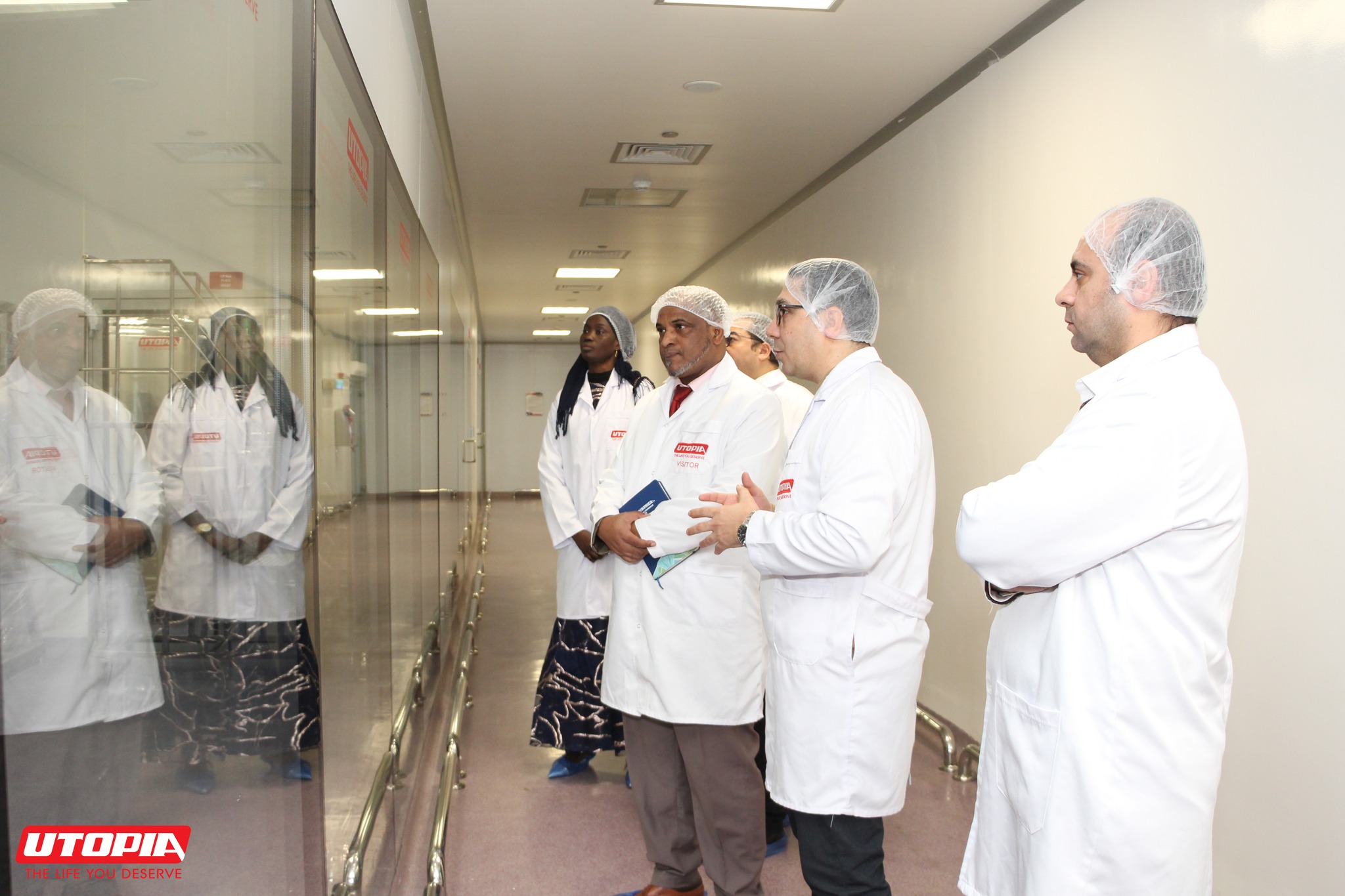 Utopia Pharma was honored to receive a distinguished delegation from the Embassy of the Republic of Senegal in Cairo during an official visit to our pharmaceutical manufacturing facilities.