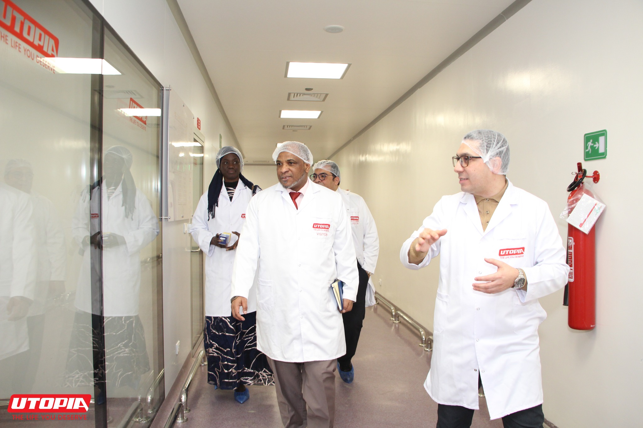 Utopia Pharma was honored to receive a distinguished delegation from the Embassy of the Republic of Senegal in Cairo during an official visit to our pharmaceutical manufacturing facilities.