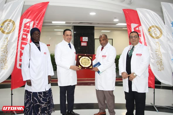 Utopia Pharma was honored to receive a distinguished delegation from the Embassy of the Republic of Senegal in Cairo during an official visit to our pharmaceutical manufacturing facilities.