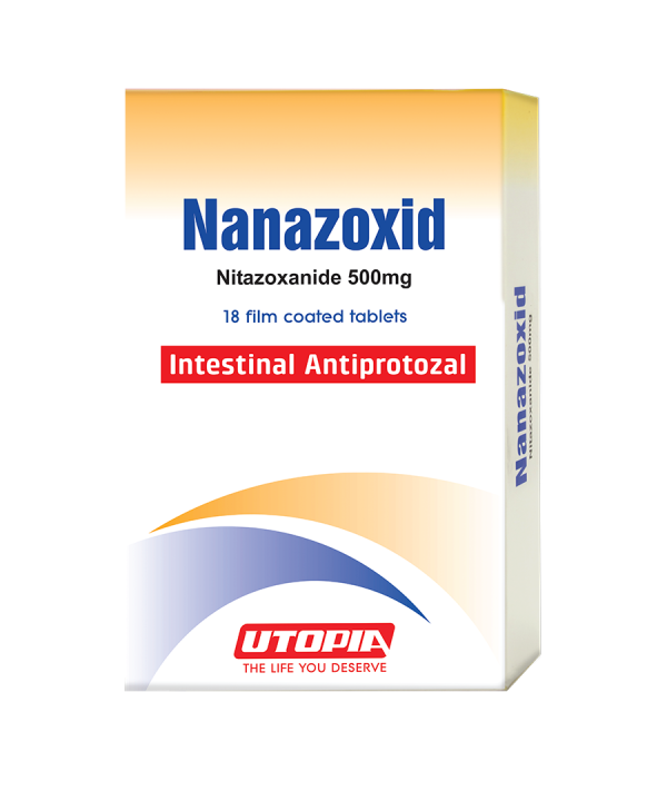 Nanazoxid (nitazoxanide) Tablets, 500 mg 