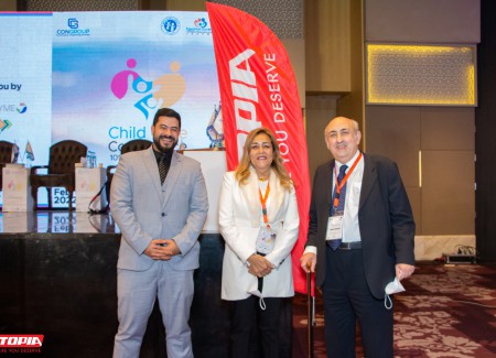 مشاركة يوتوبيا في مؤتمر رعاية الطفل برئاسة أ.د/أحمد البليدي أستاذ طب الأطفال بجامعة القاهرة.