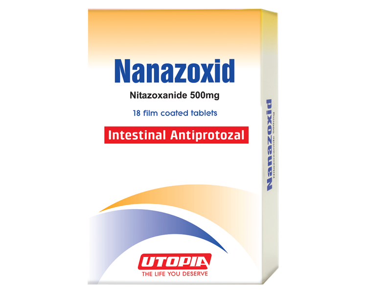 Nanazoxid (nitazoxanide) Tablets, 500 mg 