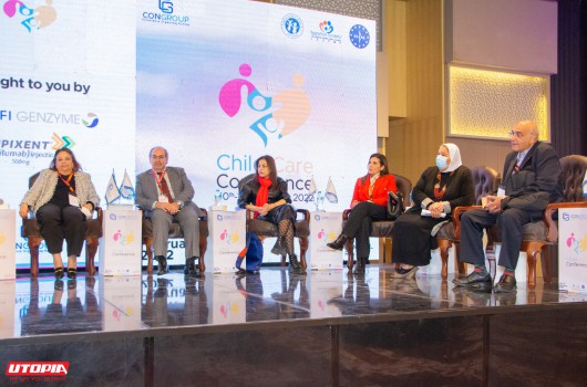 مشاركة يوتوبيا في مؤتمر رعاية الطفل برئاسة أ.د/أحمد البليدي أستاذ طب الأطفال بجامعة القاهرة.